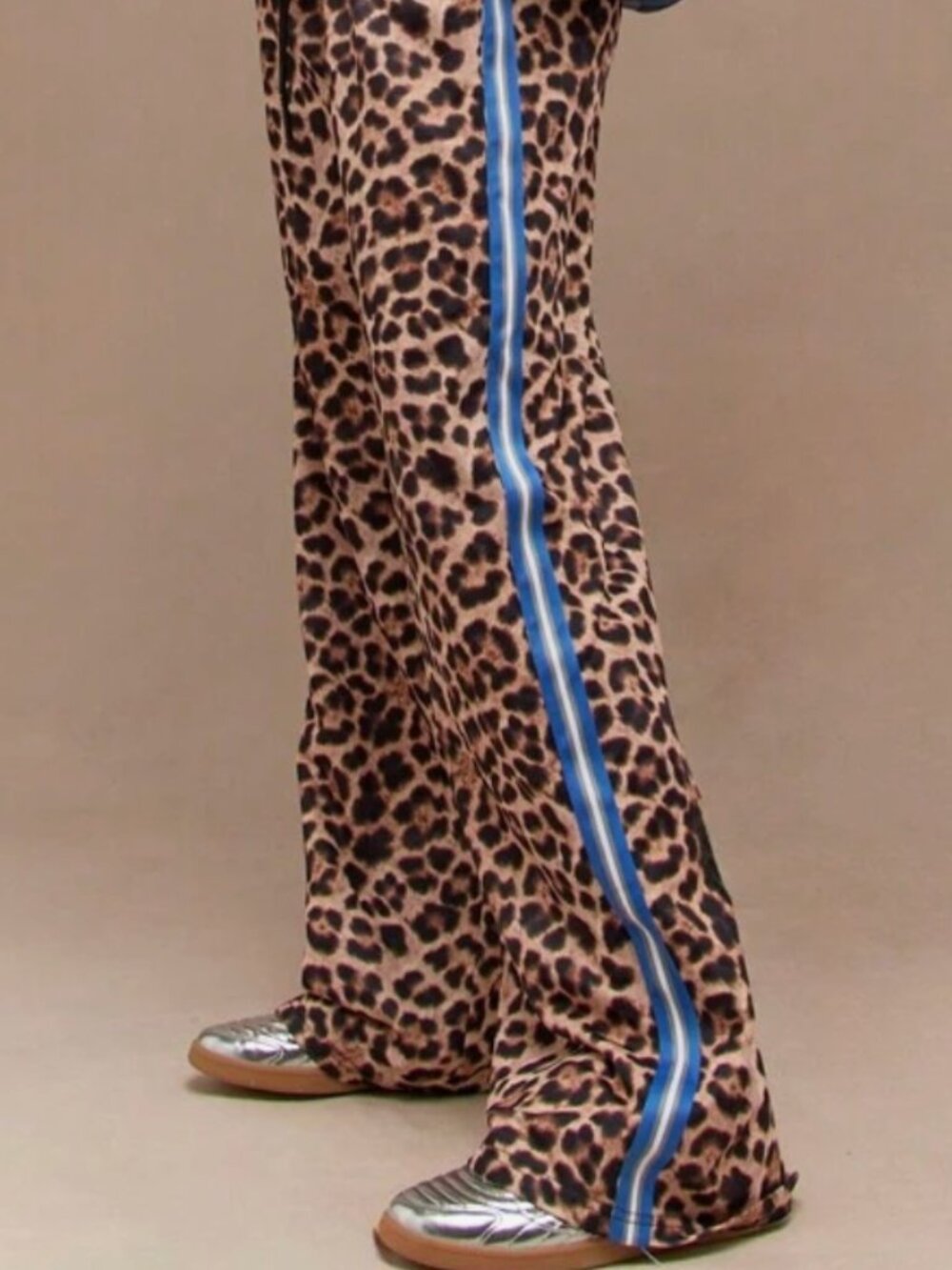 Leopard Side Stripe Pants